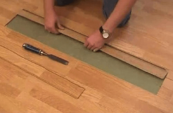 laminaat repareren 1