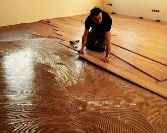 Zwevend leggen van lamelparket Zwevend leggen van lamelparket