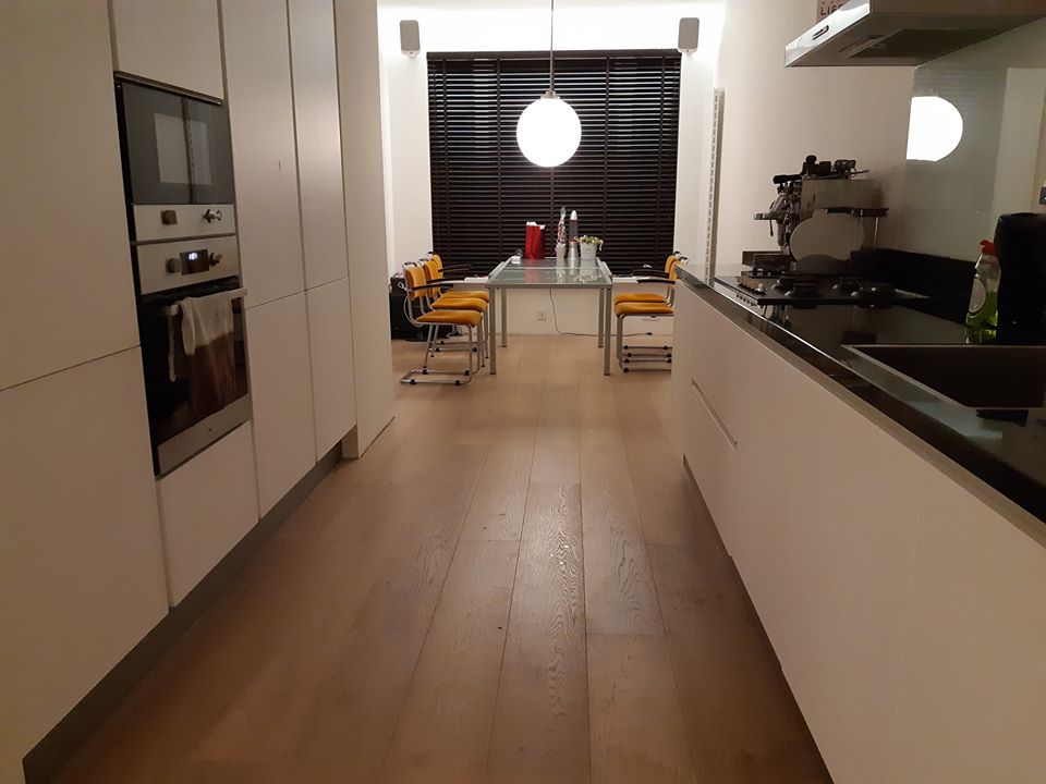 Houten vloer combineen warmtepomp