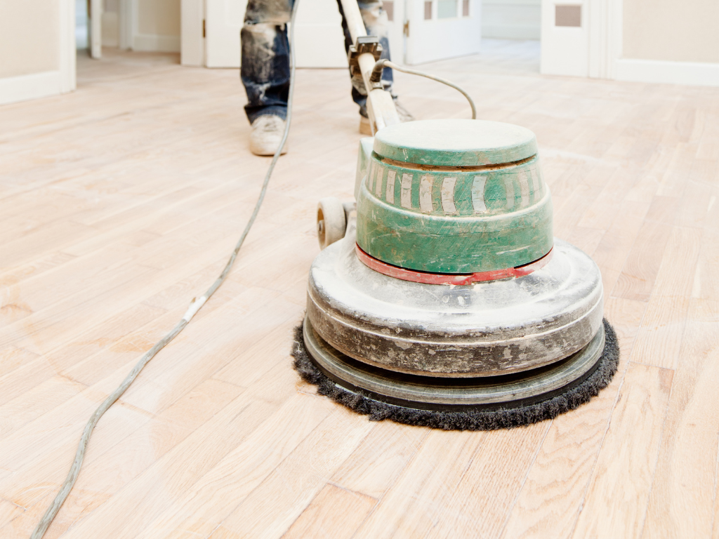 Boenmachine voor een vloer Boenmachine voor een vloer