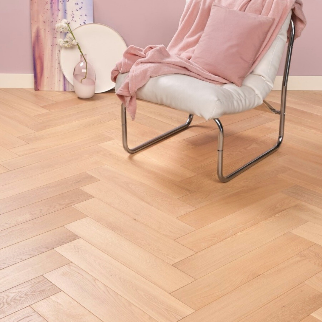 Warm Licht Eiken PVC-Visgraatvloer