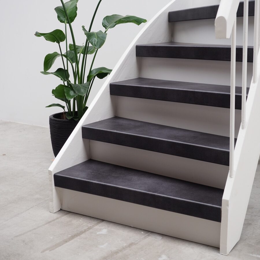 Betonlook wit stootbord