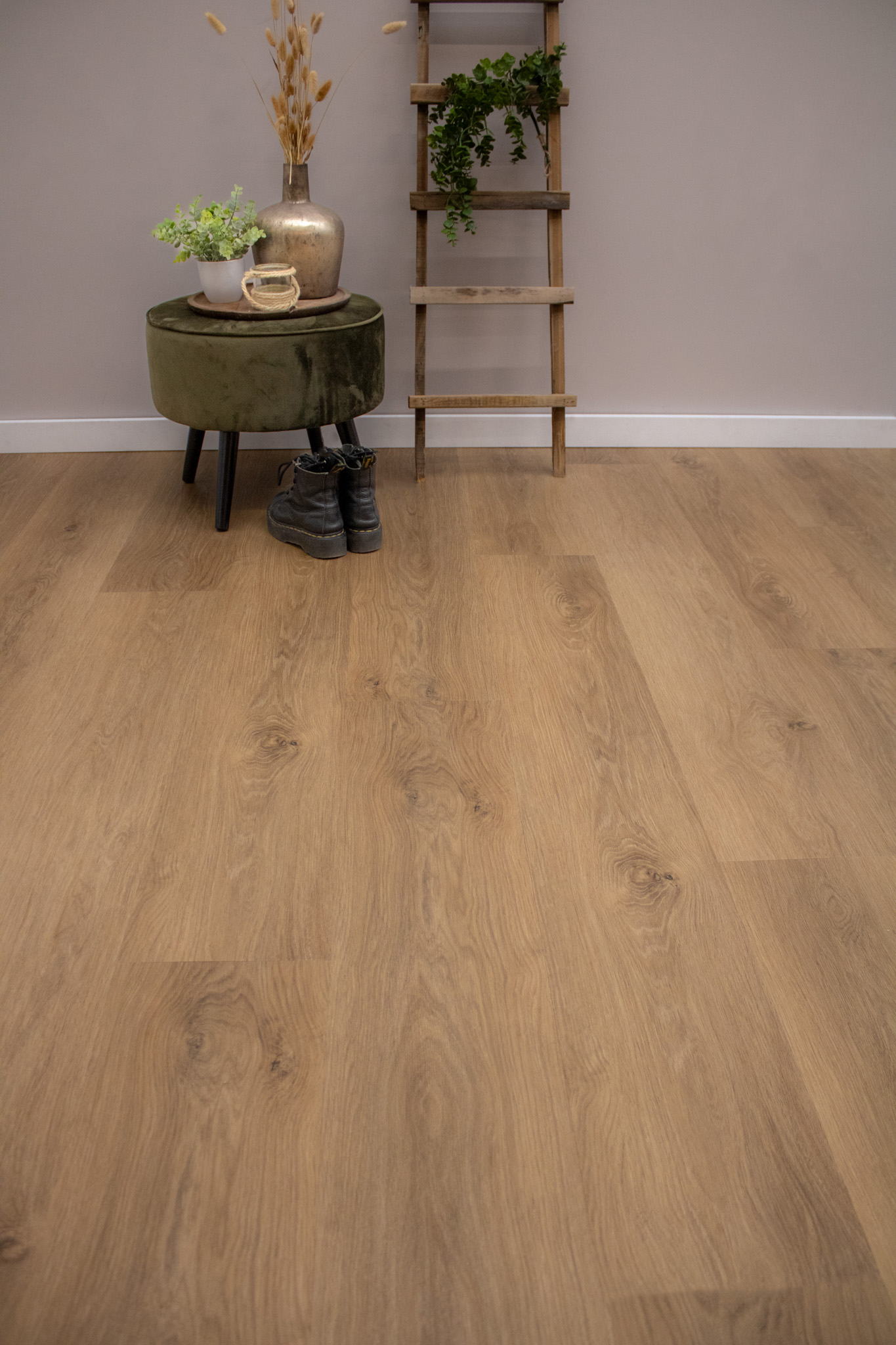 Donker eikenhouten plak-PVC Donker eikenhouten plak-PVC