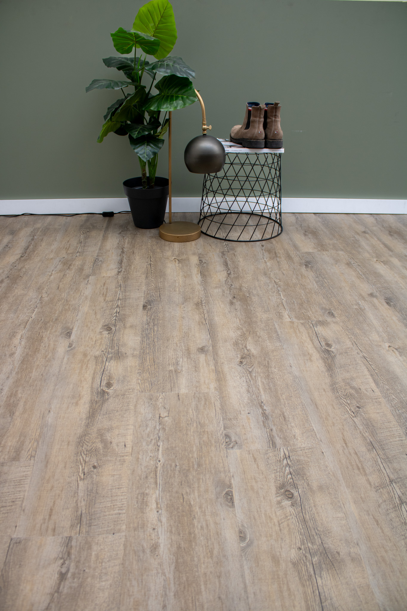 Eikenhout grijsbruin plak-PVC Eikenhout grijsbruin plak-PVC