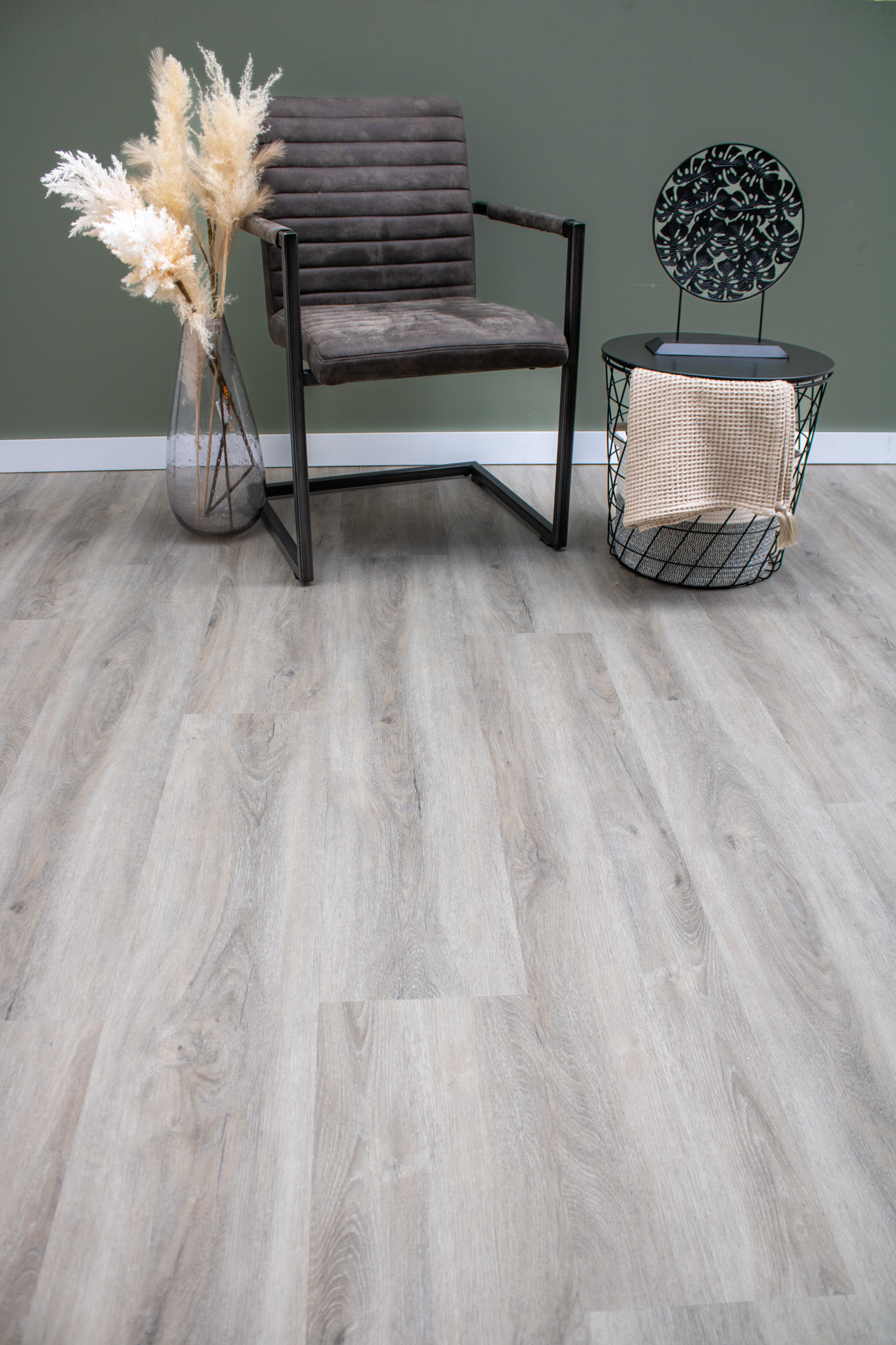 Koele lichtgrijze plak-PVC Koele lichtgrijze plak-PVC