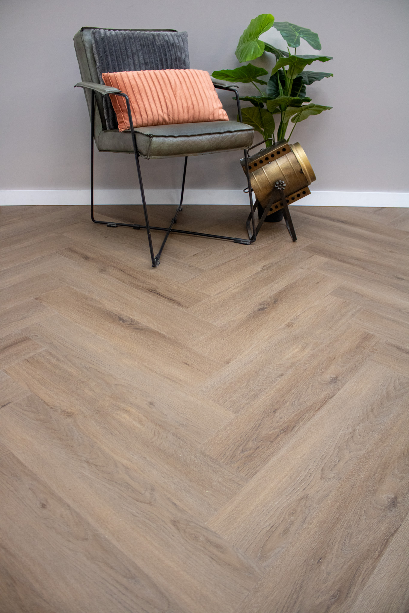 Mokkabruin plak-PVC Mokkabruin plak-PVC