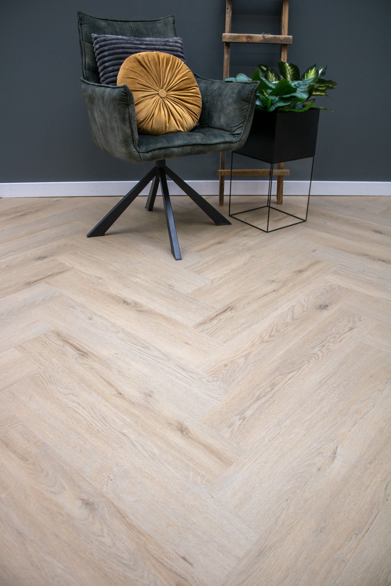 Naturel licht eiken visgraat plak-PVC Naturel licht eiken visgraat plak-PVC