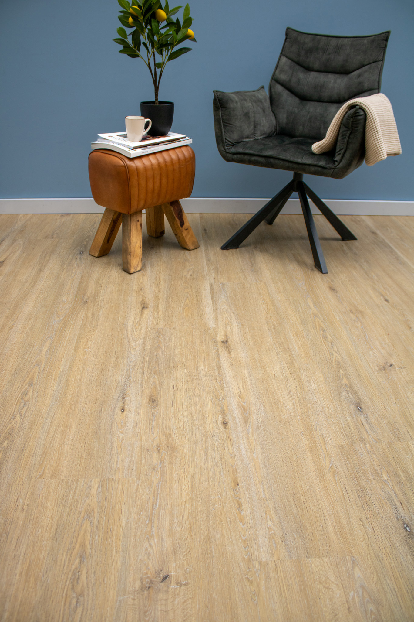 Vergeeld eiken plak-PVC Vergeeld eiken plak-PVC