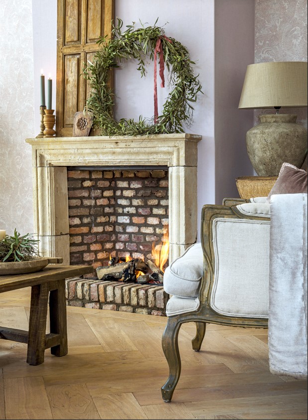 landelijke houten vloer