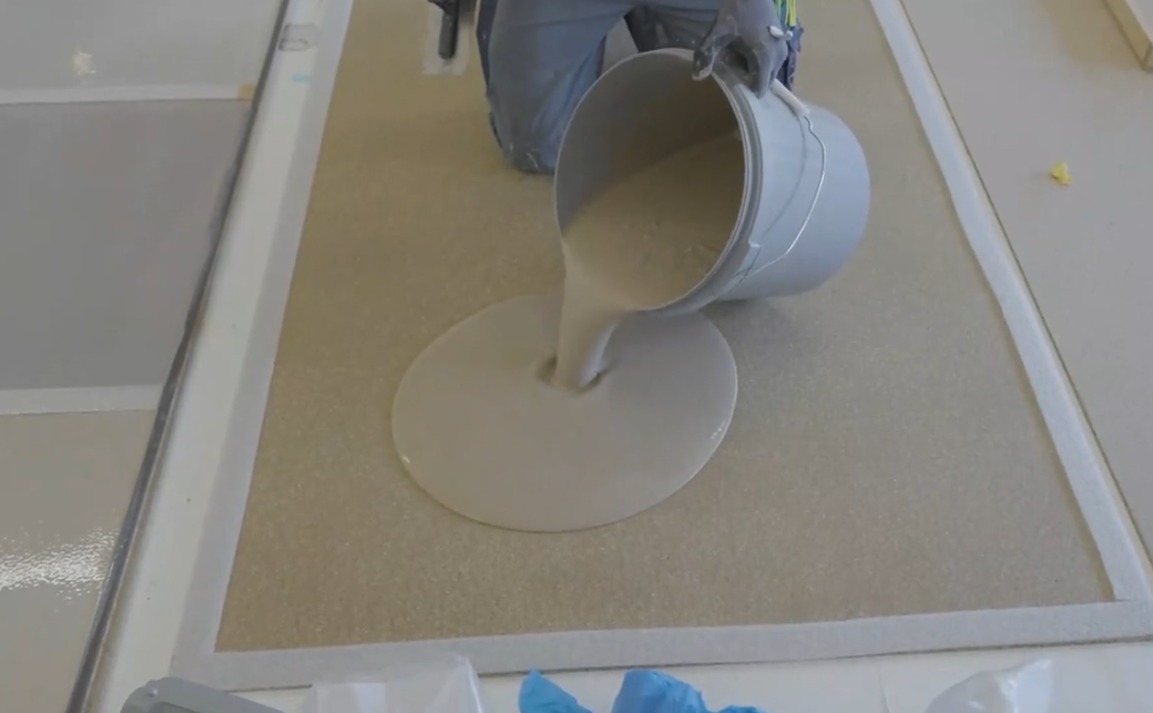 Gieten van de vloer Gieten van de vloer