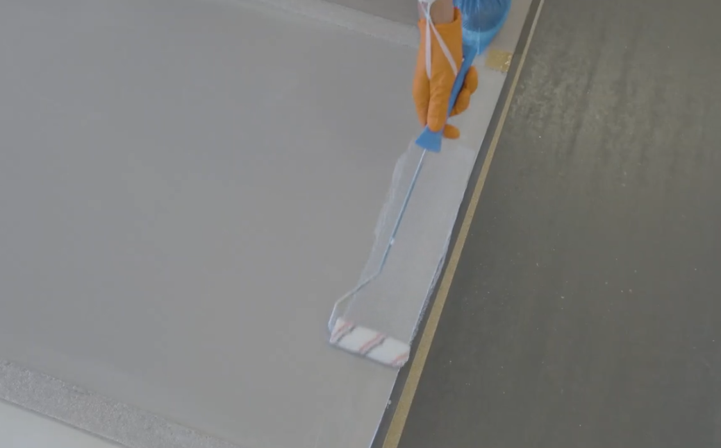 randen na rollen met de roller van 10cm randen na rollen met de roller van 10cm