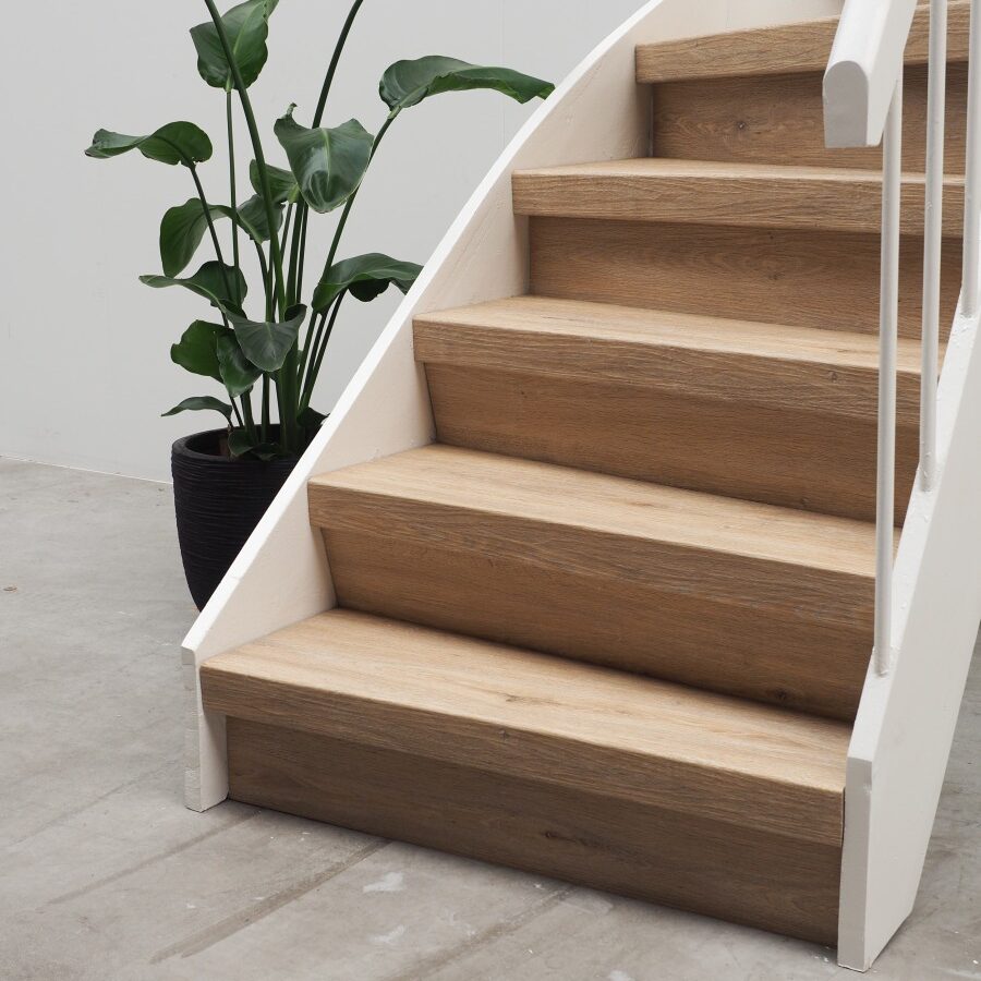 Natuurlijk eiken PVC-traprenovatieset