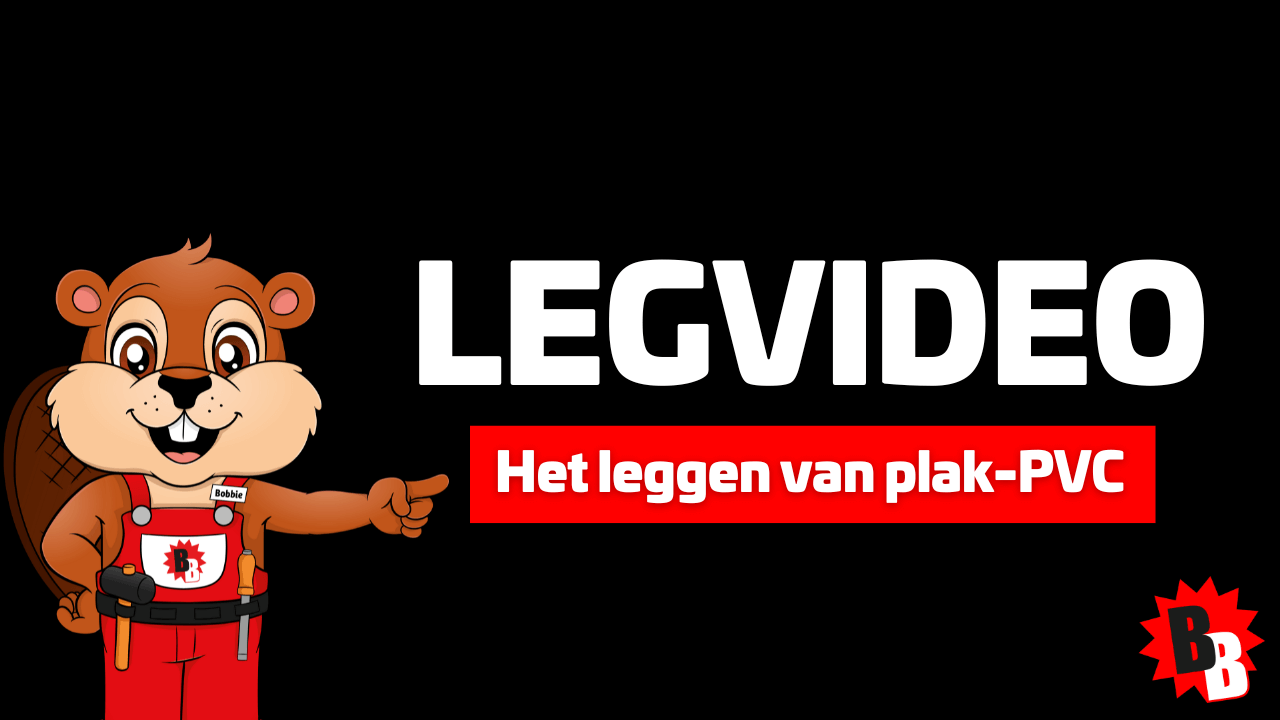 Legvideo het leggen van plak-PVC