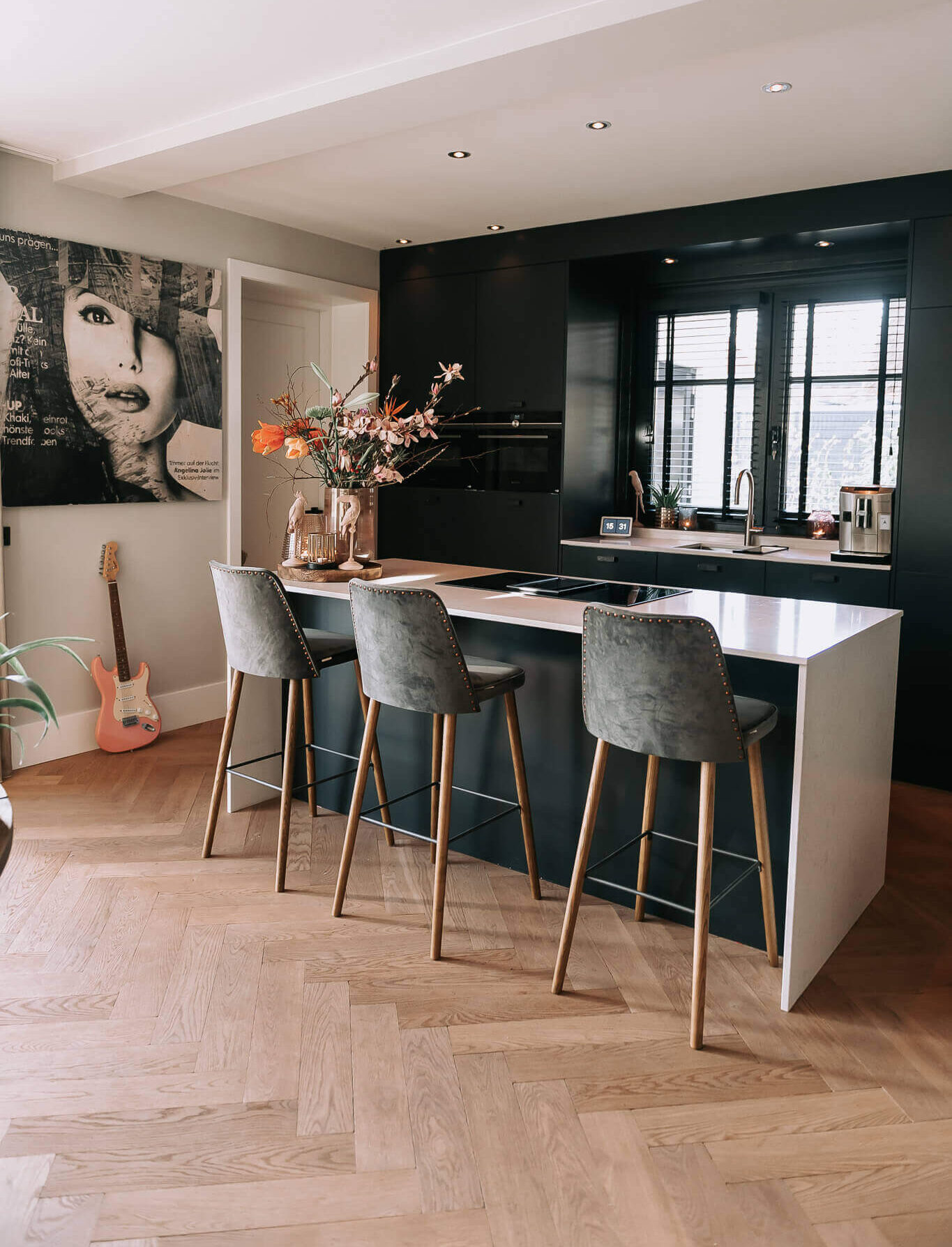 Kim en Jaap houten visgraatvloer Kim en Jaap houten visgraatvloer