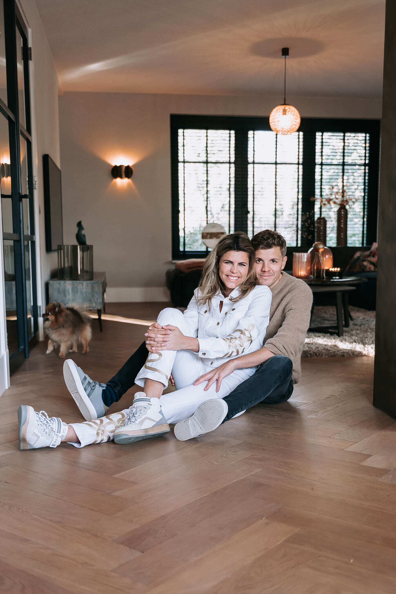 Kim en Jaap houten visgraatvloer